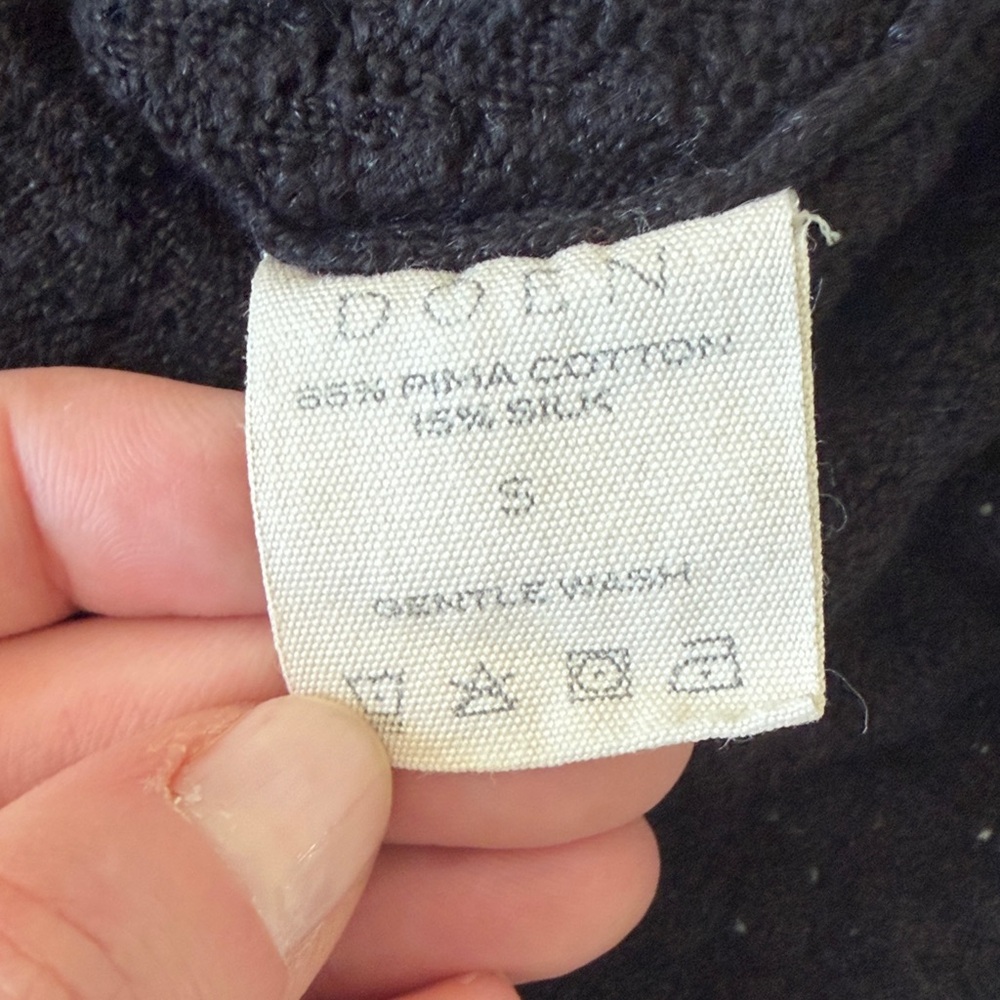 Doen Black Puff-Sleeve Knit Top - Picture 6 of 6